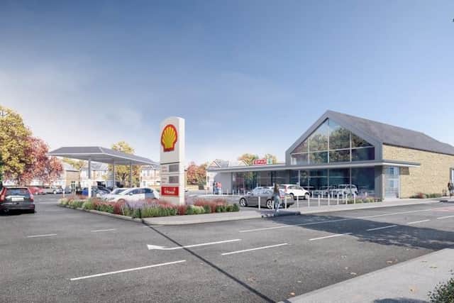How the new Spar and filling station could look.(Image: Smith and Love Planning Consultants).