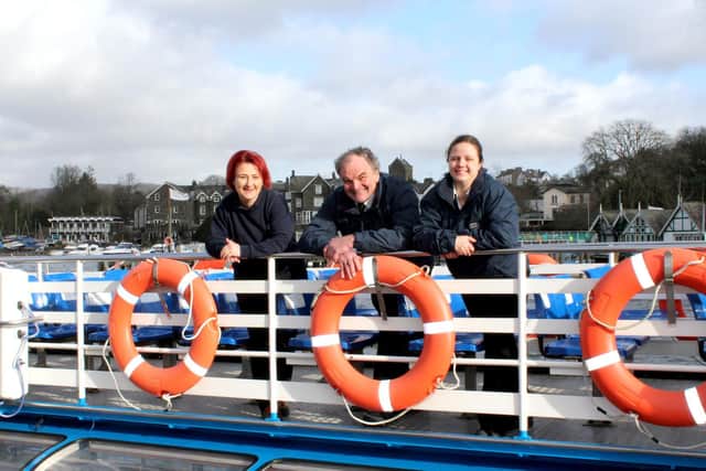 Windermere Lake Cruises, one of the country’s leading tourist attractions, is hosting a recruitment day on Sunday, March 6 as it looks to fill around 100 seasonal vacancies ahead of this year’s peak holiday season. From left: trainee boat masters Anca Nistor, Douglas Henderson and Charlotte Thornborrow.