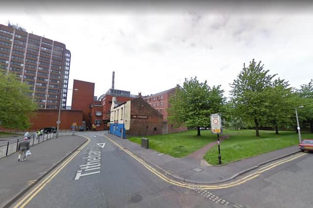 Police were called after a woman in her 20s was assaulted in a grassed area next to St John's Shopping Centre at around 3.30am on Sunday (February 27). On Sunday morning, the area - between Tithebarn Street and Lancaster Road - was cordoned off whilst forensics and CSI investigated. Pic: Google