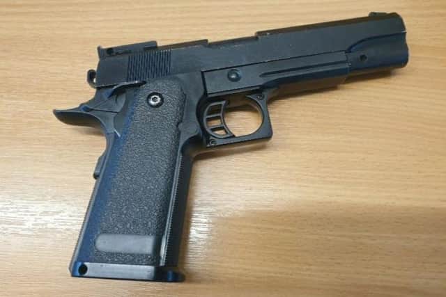 A man was arrested after being caught with a BB gun in Blackburn town centre. (Credit: Lancashire Police)
