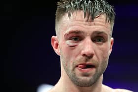 The face of a beaten man? Josh Taylor says no