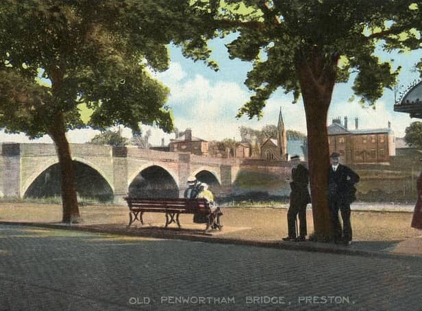 Broadgate near Penwortham Bridge where the girl was waliking