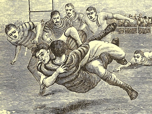 There was plenty of rough and tumble in the early days of rugby