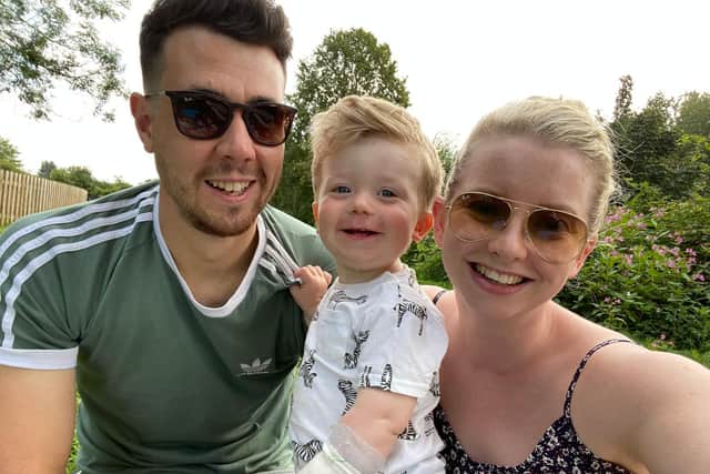 Andy, Arlo and Danielle enjoying a sunshine day