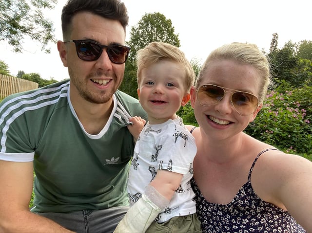 Andy,  Arlo and Danielle enjoying a sunshine day