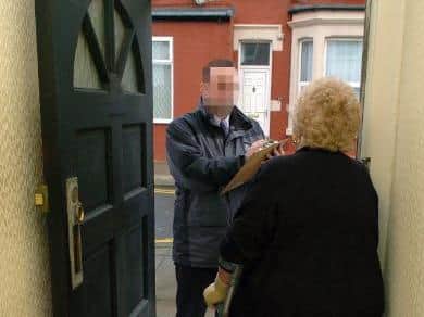 There has been an increase in cold doorstep calling in lockdown in Lancashire
