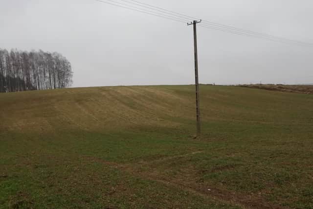 The farmland where the Bryszkiewski farm sat in Poland