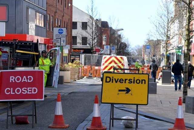 The diversion down Lune street will also be removed from tomorrow ready for shops opening