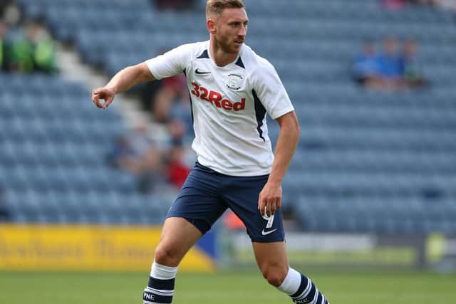 Preston North End striker Louis Moult