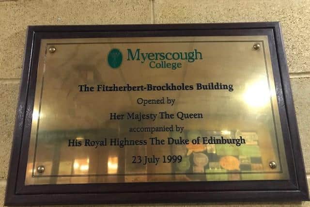 The couple officially unveiled the college's new development in 1999