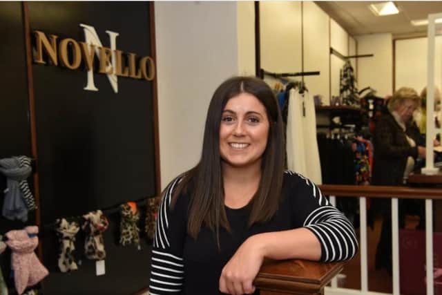 Hannah Deuchars is all smiles as Preston's oldest family retail business Novello welcomes customers back.