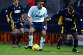 Pawel Abbott during his first Preston North End start against Wimbledon in December 2002