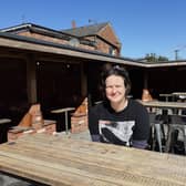 The Cube BAr in Poulton has opened to outdoor seated customers. Pictureds is owner Paul Mellor's daughter Danielle
