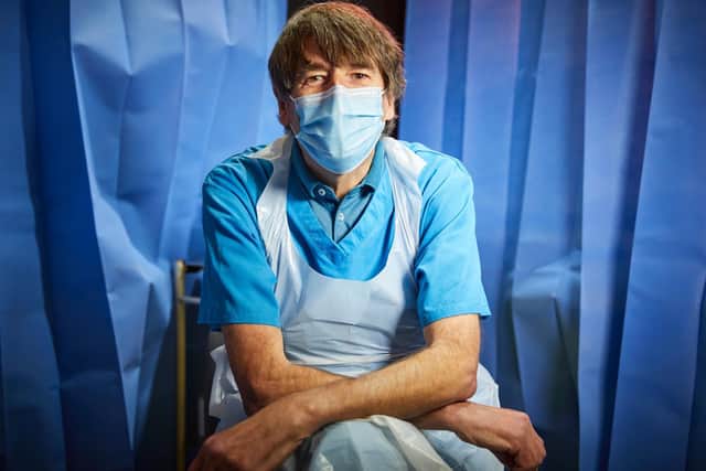 Dr Clive Barker has come out of retirement to help with the COVID-19 vaccination effort, photographer by Mark Waugh.