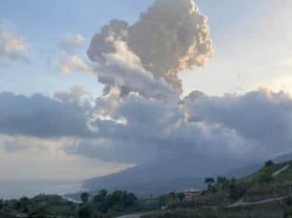 The La Soufriere volcano has erupted several times in the past 10 days.