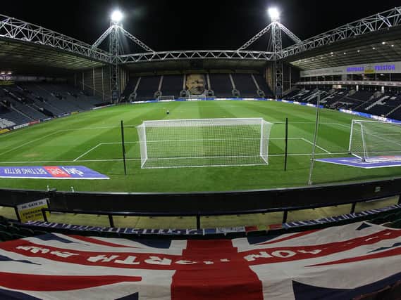 PNE's Deepdale home under the lights.