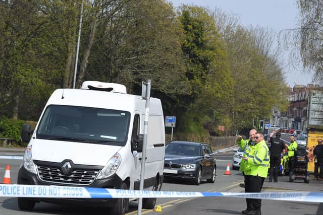 A woman in her 50s was rushed to hospital after being stuck by a van in Fishergate Hill.