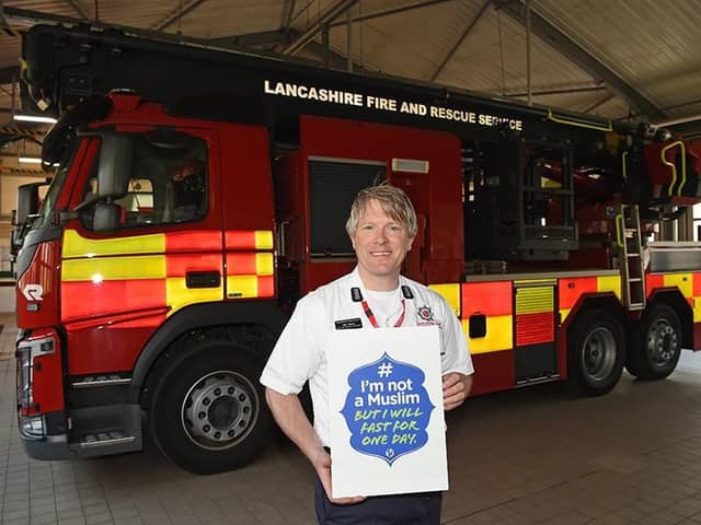 Members of staff from the Lancashire Fire and Rescue Service took part in a one day fast
