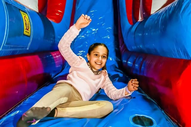 Visitors can play on slides, in ball pools and on inflatable football pitches when the new attraction opens