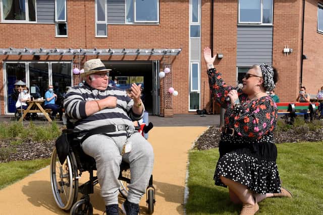 Dani serenades her dad, former Preston councillor Danny Gallagher, in song
Photo: Neil Cross