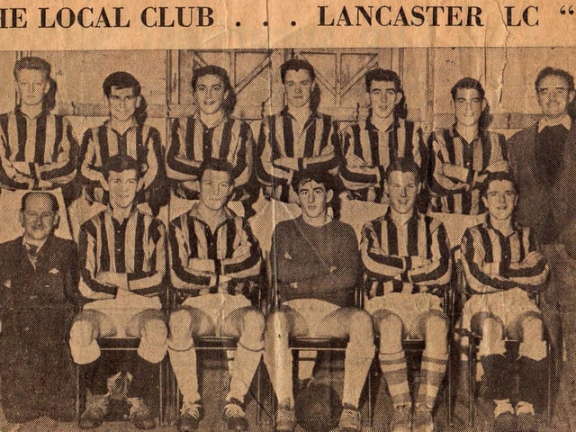 Lads Club Juniors A team 1962-63. Back rwo from left: Norman Corless, J Theobald, Paul Aspinall, Graham Taylor, D Atkinson, Tommy Angus, Jim Atkinson (trainer). Front row from left: Jimmy Birkett (linesman), Chris Denny, Arnold Smith, Dave Lamb, D Ashton, Johnny Young.