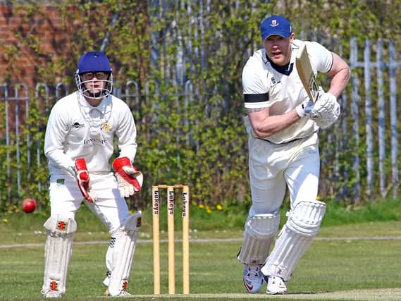Andrew Flintoff in action for St Annes (photo: Tony North)
