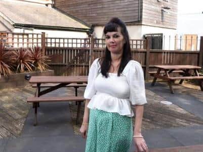 It will be the first time the beer garden will open since she lost her husband Jim