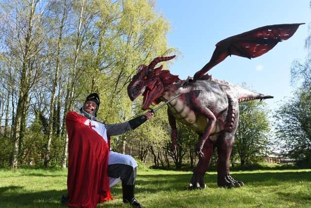 St George and the dragon at the Eldon Primary School, Plungington