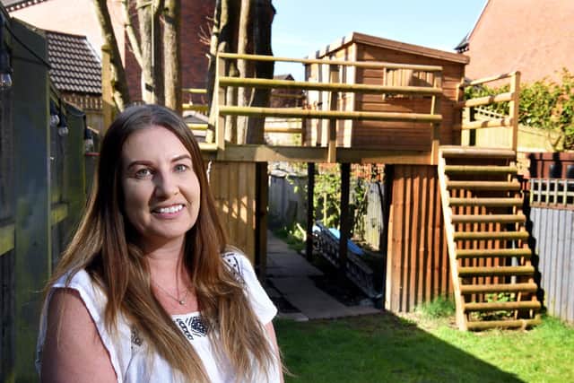 Kelly Dalytse built a treehouse in her garden for her kids in the first lockdown but the council now says it has to come down after more than a year because it is breaking privacy regulations