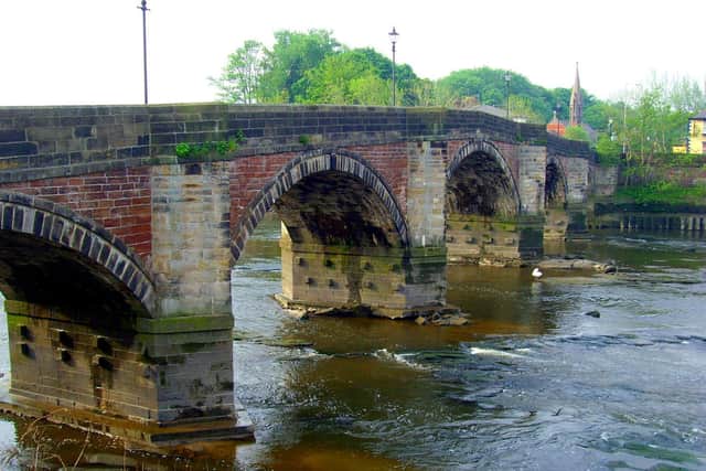 Lancashire County Council's landscape team is concerned that the current design of the flood defences is at odds with local landscape features like Penwortham Old Bridge (image courtesy of Tony Worrall)