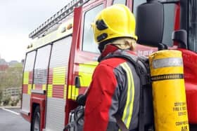 The fire service were called to the property at 8pm