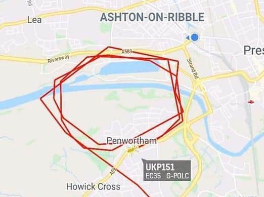 The police helicopter circled the skies over Preston and Penwortham as it helped search for a missing teenager last night (Sunday, April 25)