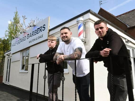 The new barbershop has opened up in the White Bull car park