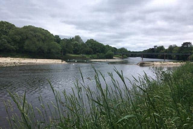 The River Lune at Halton is a popular spot for swimming.