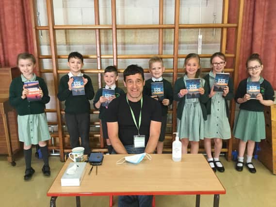 Author Tom Palmer finally visited St. Patricks Primary School and inspired some 'future authors'.
