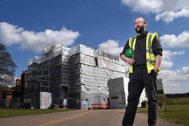 Rory Macdonald oversees the latest work at Astley Hall, Chorley. Picture: Neil Cross