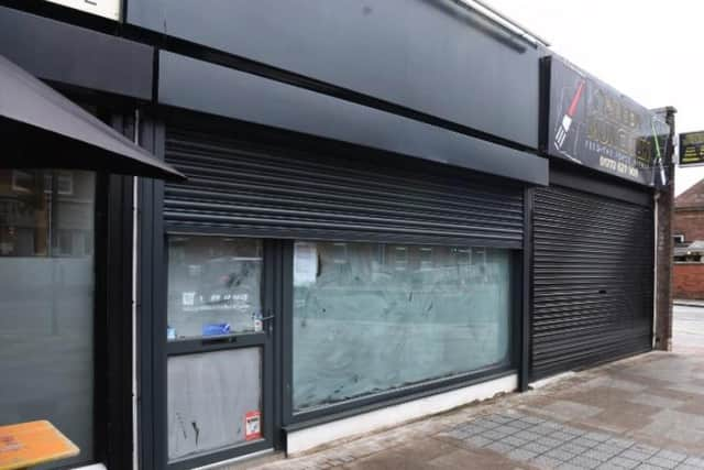 The empty shop unit is earmarked to become a cocktail bar.