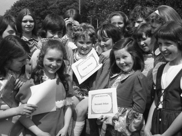 Children taking part in the annual Leyland Music Festival