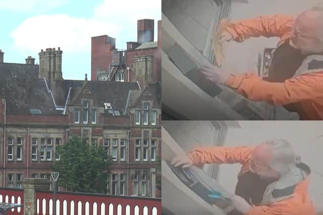 County Cllr David Whipp, Liberal Democrat group leader on Lancashire County Council, was seen depositing a Lib Dem leaflet before removing a Conservative one - he has since returned it