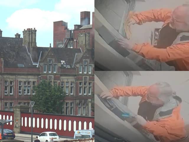 County Cllr David Whipp, Liberal Democrat group leader on Lancashire County Council, was seen depositing a Lib Dem leaflet before removing a Conservative one - he has since returned it