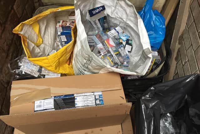 Some tobacco was found in an alleyway near Stotrotka