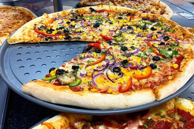 Sbarro is famous for is XL New York-style pizza slices, which will be available for takeaway at the Euro Garage petrol station in Matrix Point, Buckshaw Village