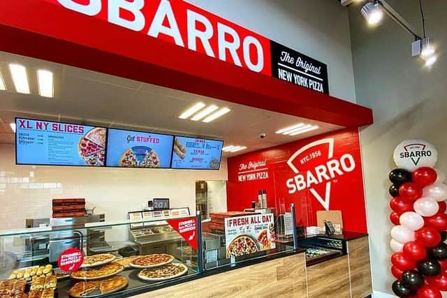 The recently opened Sbarro takeaway in Burnley. Pic: Sbarro