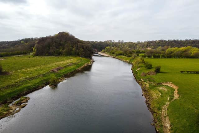Part of the loop of the River Ribble at Samlesbury, near Preston, which adjoins the proposed extraction site  photo: Kelvin Stuttard