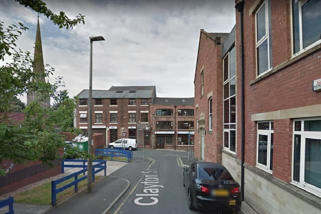 A 35-year-old man remains in a serious condition at Royal Preston Hospital after being attacked in outside the Salvation Army centre in Clayton Street, Blackburn on Monday (April 26). Pic: Google
