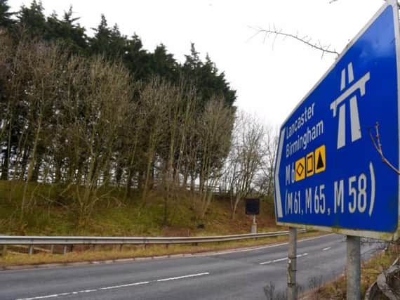 The mosque site in next to the M55 junction at Broughton.