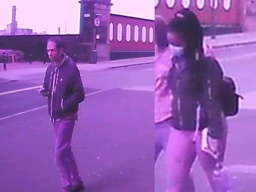 Police want to trace these two people as witnesses following a reported rape in Preston. (Credit: Lancashire Police)
