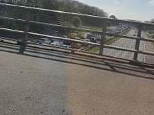 There has been an accident on the M55