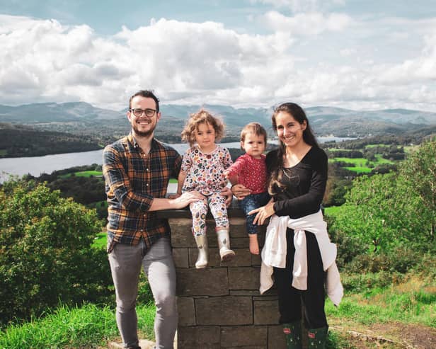Ben Dale and his family, Emilia, Gabriela and wife Laura.