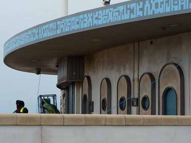 The seafront buildings have undergone a full make-over